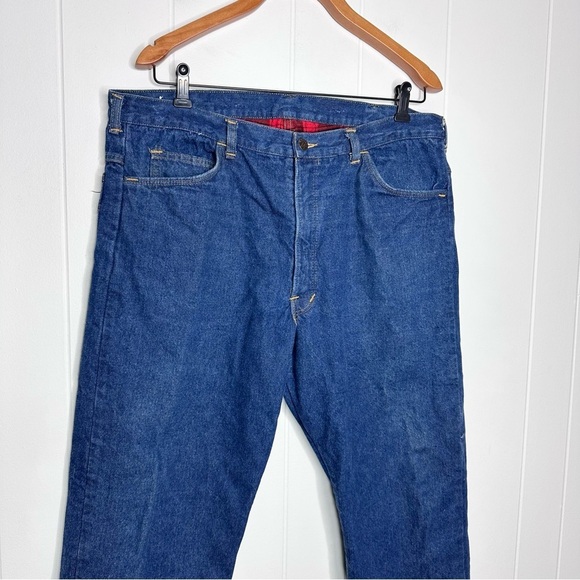 Vintage Madewell Men’s Flannel Lined Jeans - Picture 2 of 12